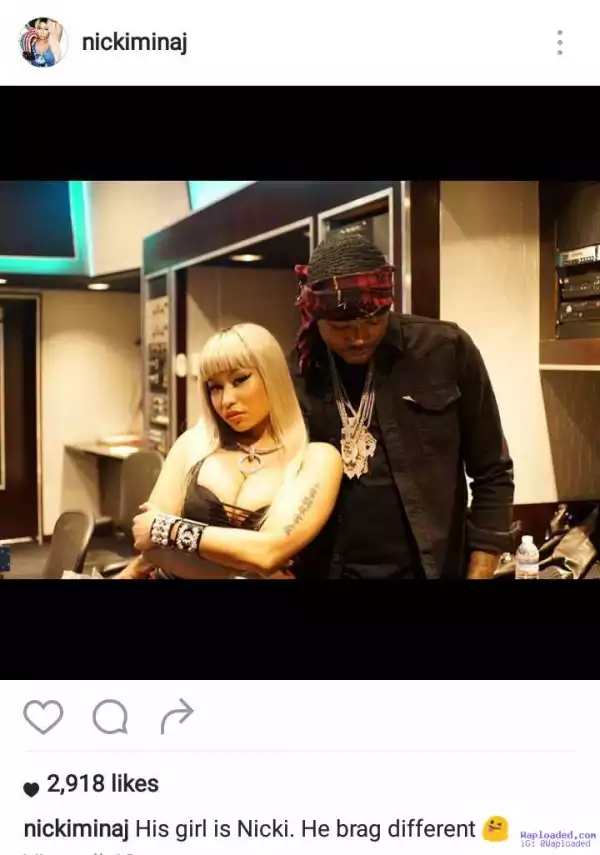 Nicki Minaj Poses With Her Beau Meek Mill After Breakup Rumours